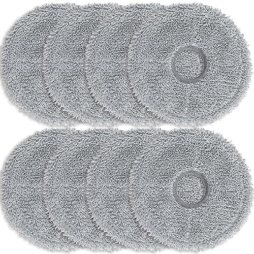 ANBOO 8 Stück Mikrofaser Wischpads für Dreame L10s Ultra / L10 Ultra / L20 Ultra / L10s Pro Ultra Heat / X40 Ultra Complete & Xiaomi X10+ / X20+ Saugroboter Nasses Ersatzmopptücher Zubehör