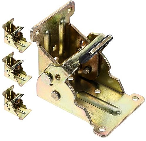 SOLUSTRE 4 Pièces Charnières De Verrouillage à Ressort Charnières à Fermeture Automatique Robustes Kit Installation De Meuble