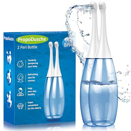 Po Dusche für die postpartale Dammpflege,Tragbares Reisebidet Sprayer für Persönliche Hygiene Handbidet Flasche 450ml Portable Bidet-Travel Bidet (zwei Einheiten)
