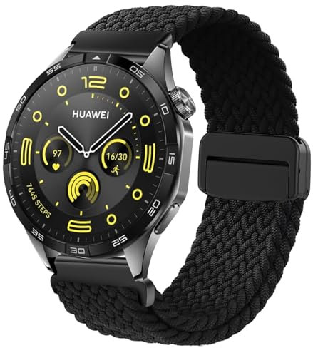 Correa Amazfit GTR 2 Pulsera, 22mm Correa de Repuesto de Nailon Ajustable Elástico para Amazfit GTR 3, GTR 3 Pro, GTR 2e, GTR 4, Amazfit Stratos, Stratos 2, Stratos 3, Amazfit Pace, Amazfit GTR 47mm
