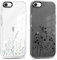 Xylota 2 Stück Handyhülle für iPhone 8/7/SE 2020/SE 2022 4,7 Hülle, Durchsichtig Aesthetic Blumen Muster Case, Weich Silikon TPU Stoßfeste Kratzfest Schutzhülle Frauen Mädchen Mode Cover für iPhone 7