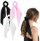 WLLHYF 3 Stück geknotete Haargummis Satin-Schal Haargummi elastische Schleife Haarbänder Pferdeschwanzhalter seidiges Haarband langer Schwanz Haarschmuck für Frauen und Mädchen