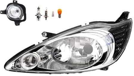 Johns, Scheinwerfer Halogen Frontscheinwerfer passend für Ford Ka 09 02/2009 - H4 Links + Nebelscheinwerfer + Leuchtmittel