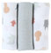 Noukie's - 3er-Pack Wickeltücher Mix & Match - Bio-Musselin - Tiermotive