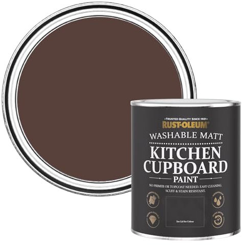 Rust-Oleum Peinture Rouge pour Meubles de Cuisine, Finition Mate - Valentina 750ml