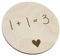 FeinFaktur Holzplättchen 1+1=3 - Liebe im Bauch - Wunder im Bauch - Schwangerschaft - Baby - Fotoshooting