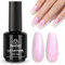 Beetles Pearl Gel Nail Polish 15ml Pink Gel Polish Shimmer Pearlescent Shell Glitter Nail Gel Polish Iridescent Soak off Uv Led Manicure Salon Nail Art Design Gift for Girls Women-CL591-RE