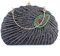 YUEZHAN Abendtasche Damen Clutch Mode Pailletten Perlen Pfau Abend Tasche Frauen Elegante Hochzeit Clutches Handtasche Weibliche Bankett Abschluss Ball Party Umhängetasche Schwarz