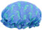 SMUG Shower Cap - Waterproof Shower Cap with Elastic Lining - Three Prints Available - Showers, Cooking, Spa Salon, Sleeping, Makeup - Shower Caps For Women UK Long Hair Short Hair - Seahorse