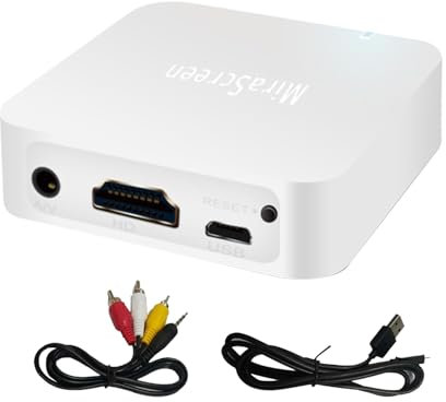 Areyourshop Mirascreen X7 Car Auto Media DLNA Miracast Airplay Screen Mirroring Dongle TV Stick Wireless HD AV Output Video Streamer Display Fit für BMW Mercedes Fit für Audi