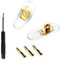 Replacement Screws for Nose Pads Compatible to Gucci Sunglasses Eyeglasses Nose Pads with Screwdriver Free Nose Pad (Gold)