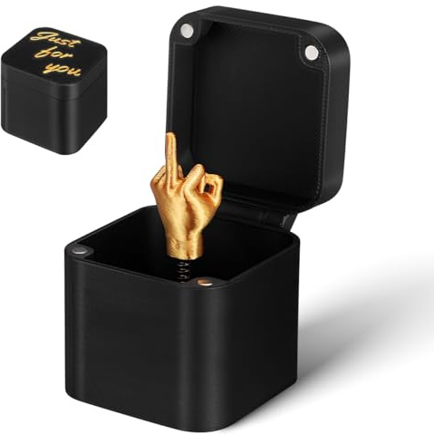 HAPINARY Doigt D’Honneur Majeur Dans Une Farce Pour Adultes Drôle Pour Anniversaire Fête Décor De Bureau 5.50 X 5.00 X 5.00 cm