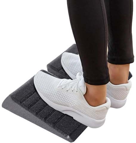 Squat Blocks Keil - Paarweise Schrägbrett Kniebeuge Trainingshilfe,Ergonomische Dehnbrett Trainingshilfe Für Läufer Kraftsport Yoga Fitness