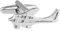 Plane Cuff Links Flugzeug Jet Aircraft Manschettenknöpfe (O)