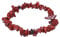 Lebensquelle Plus roter Jaspis Splitterarmband | Handgefertigtes Elastisches Stretch Splitter Armband | Echter natürlicher Edelstein (Jaspis, rot)