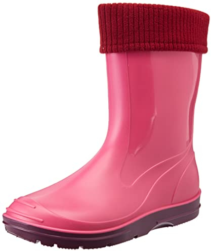 Beck Basic 860, Stivali Da Pioggia Con Fodera Rimovibile Unisex Bambini E Ragazzi, Rosa (Pink), 21 EU