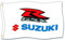 Home King Bandiera Suzuki 0,9 x 1,5 m, 100% Poliestere, Testa in Tela con Occhielli in Metallo