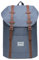 KAUKKO Schöner und durchdachter Rucksack mit Laptopfach für 15 Zoll Schule Uni 22L, Polyester, grau, Ep6-7, Taille unique, Schulranzen