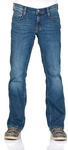 Mustang Oregon Jean pour Homme Coupe Bootcut Denim Stretch Coton Bleu Noir W30 W31 W32 W33 W34 W36 W38 W40 - Bleu - W36