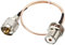 sourcing map 1 Stück RG316 Koaxialkable, HF Koaxial PL-259-Stecker auf SO-239-Buchsen-verschraubung Verlängerungskabel 50 Ohm, 30cm