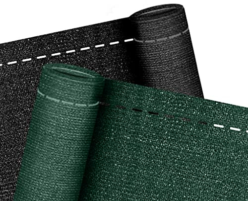 NAIZY Brise Vue Renforcé pour Jardin Clôture 150 g/m² HDPE avec stabilisé aux UV et résistant aux intempéries pour Balcon Filet d'ombrage de terrasse (Vert, 1 m x 10 m)