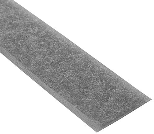 KLEBESHOP24 nastro a strappo per cucire [SOLO PARTE FEMMINA] dimensioni e colore a scelta/grigio scuro, 20 mm x 3 m