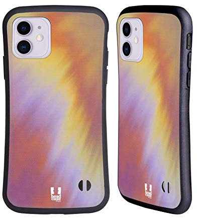 Head Case Designs Violett Batiken Hybride Handyhülle Hülle Huelle kompatibel mit Apple iPhone 11