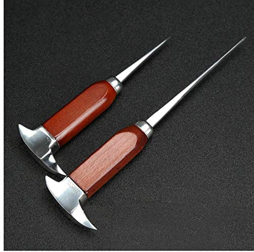 BYFRI Küche Eispickel Edelstahl-EIS-Crusher Holzgriff Japanese Style Ice Chipper Professionellen Barzubehör