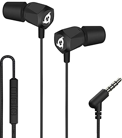 KLIM F2 in Ear Kopfhörer mit Mikrofon + Exzellente Audioqualität + Langlebige Kopfhörer in Ear + Kabelgebundene in-Ear Ohrhörer mit Memory-Schaumstoff-Ohrstöpsel + 3,5 mm Klinke