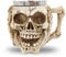 BAYINBROOK Acier Inoxydable Tête de Mort Mug,Tasse de Bière de Médiévale,3D Tasse de Café en Résine,pour Boisson,Café,Bière,Décor D'Halloween,Cadeau,400ML,(Cover Face)