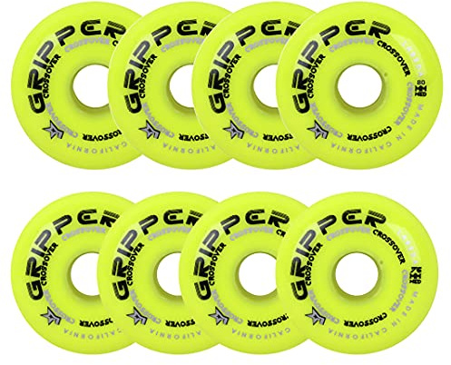 Labeda Rollhockey-Räder, Crossover-Set, 8 Stück, Farbe und Größe wählbar