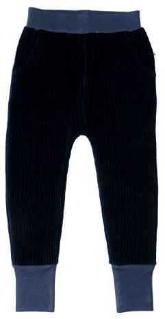 Leela Cotton Kinder Cordhose Bio-Baumwolle Hose Unisex 2072 (128, Nachtblau)
