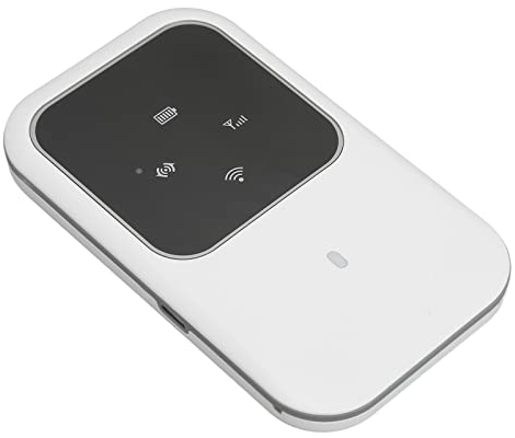 H80 4G Mobiler WLAN Hotspot mit SIM Kartensteckplatz, Drahtloser Tragbarer WLAN Hotspot 150 Mbit/S Download 50 Mbit/S Upload, Unterstützt Bis zu 10 Benutzer für Reisen,