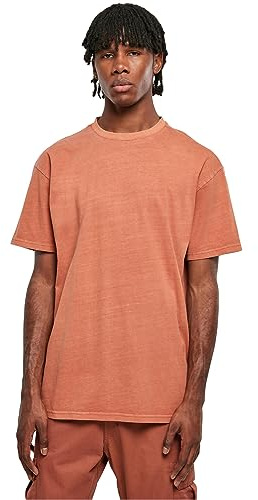 Urban Classics Herren T-Shirt Heavy Oversized Garment Dye Tee Terracotta M