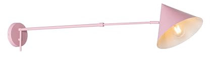 Qazqa Design Wandleuchte, Wandlampe - Triangolo - Rosa, max. 25W, Geeignet für LED, 80cm, Ideal als Flur, Küche lampe, Schlafzimmerlampe und Wohnzimmerlampe