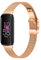 Compatible avec les bracelets Fitbit Inspire 3, bracelet de montre réglable et respirant en acier inoxydable pour tracker de fitness Inspiration 3, homme et femme (or rose)