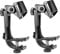 UPQRSG 2Pcs Pince de Microphone de Batterie, Pince de Micro de Batterie de Conception de Ressort, Clips de Fixation de Microphone en Plastique ABS, Support de Montage de Micro de Batterie Conceptio