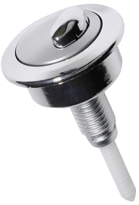 CANTONDZ Pulsador de doble descarga para inodoro Botón de cisterna de inodoro doble descarga Pulsador de tanque de inodoro de doble descarga cromado CF1003CP Compatible con Siamp Twyford Optima49
