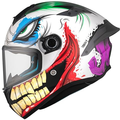 MT Helmets Integralhelm TARGO S Joke A5, glänzend, Größe L (59/60), zugelassen 22.06