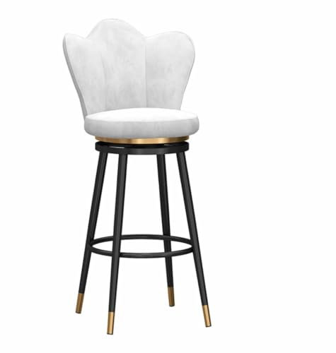Barhocker Barstühle Barstuhl 1 Stück Drehbare Barhocker, Um 360 Grad Drehbare Barhocker, Mit Samt Gepolsterter Thekenhöhenhocker Für Die Küche Bar Stühle Barsessel ( Color : F , Size : 75cm Sitting He