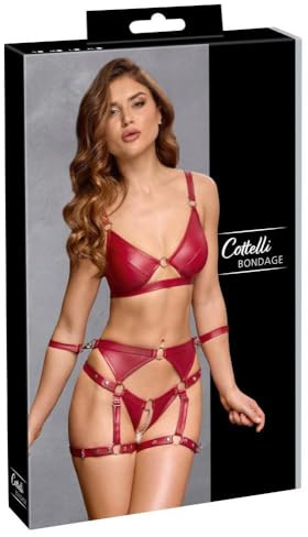 Cottelli Bondage Bh-Set, Rot, L