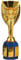 YYDSTES Jules Rimet Cup Football Trophy Replica Soccer World Champions Trophies Fans Office Home Decoration Display Ornaments Memorabilia Collectibles