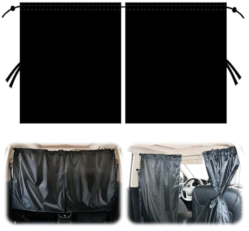 XQMMGO Rideaux de séparation de voiture - Protection solaire - 140 x 80 cm - Pour vitre arrière de voiture - Protection solaire - Pour tous les véhicules (vitre arrière 140 x 80 cm)