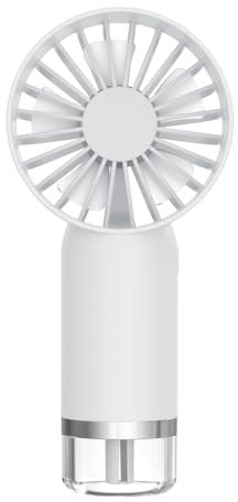 Handheld Spray Fan Mini Ice Handheld Fan Silent And Low Noise Three Speed Adjustment 1pc Home Office Bedroom Outdoor (White, A)