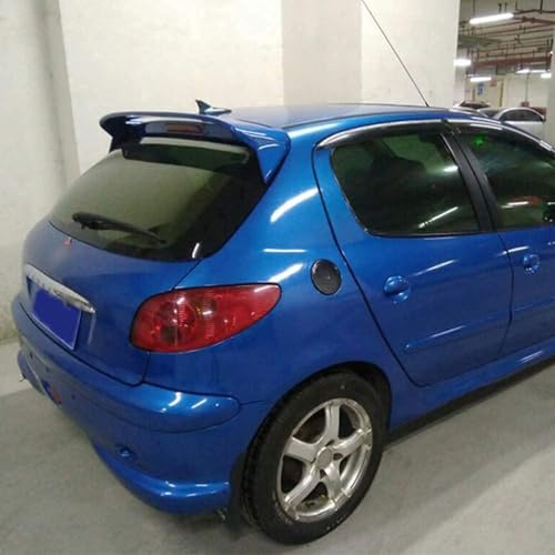 ZZQYLF ABS Voiture Becquets Arrière pour Peugeot 206 207, Coffre Arrière Aileron Spoiler Décoration Accessoires,Blue