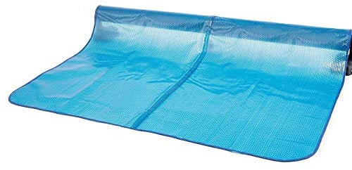 Solar Pool Cover 16ft Wide Blue Rectangular Bubble Heating Swimming Heavy Duty Tarpaulin for In Ground Pool Size 4m x 5m