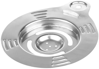 Amosfun 2 Uds Filtro Herramienta De Cocina Para El Hogar Acero Inoxidable Plata De Clara De Huevo Filtro De Huevo Colador