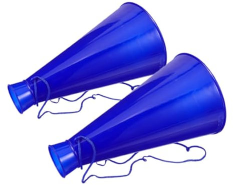 Vaguelly 2 Stk Jubelndes Horn Megaphone Für Partys Party-horn Jubelnde Requisiten Fußball Horn Spielzeug Kinder Jubeln Requisiten Trompeten Spielzeug Jubelnde Megafone Blue Plastik