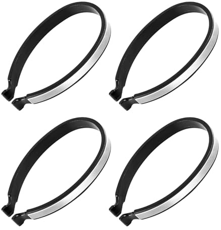 IFUDE Elastische Hosenklammer, 4 Stücke Universal Hosenklammern für Radfahrer Fahrrad Hosen Clips Reflektierender Hosenklammern Hosenklammer Fahrrad Hosenschutz