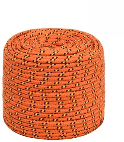 Cuerda de barco naranja 8 mm 25 m polipropileno